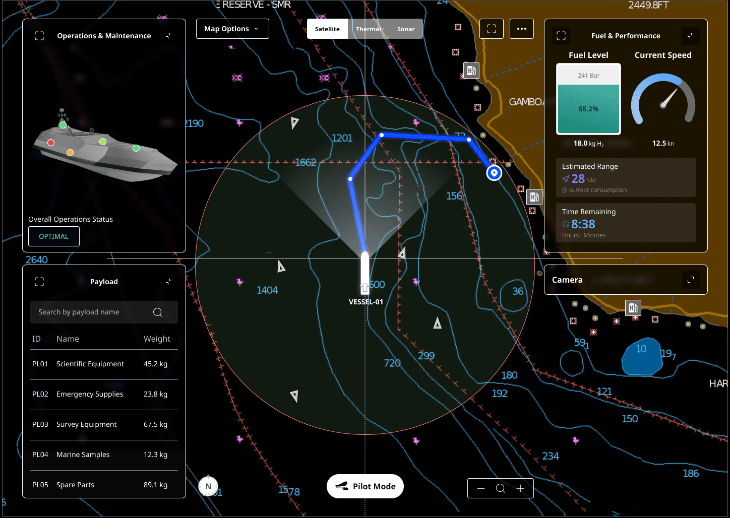 H2OS Boat Operations Interface