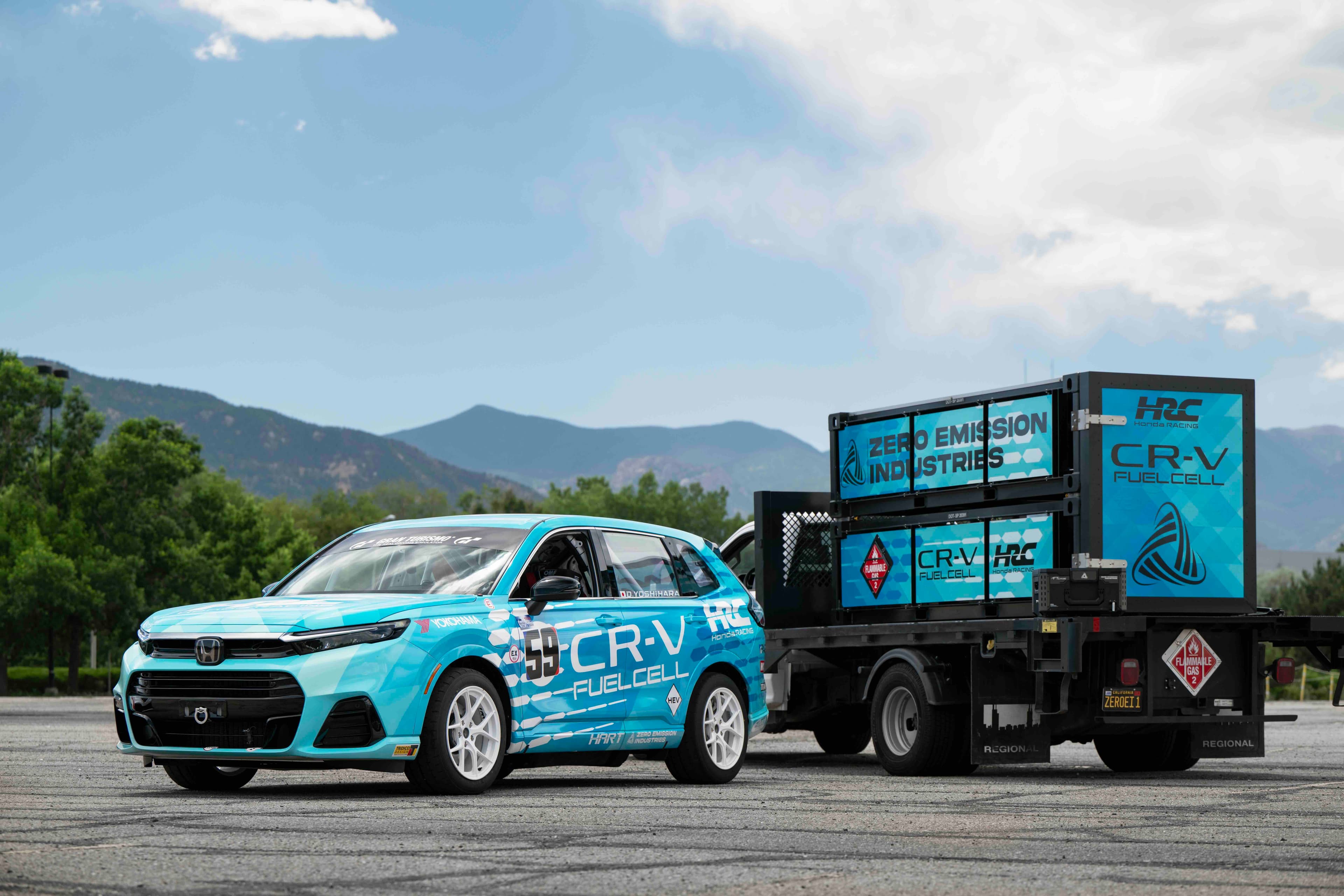 Honda Racing Corporation racecar fueled by FTcase