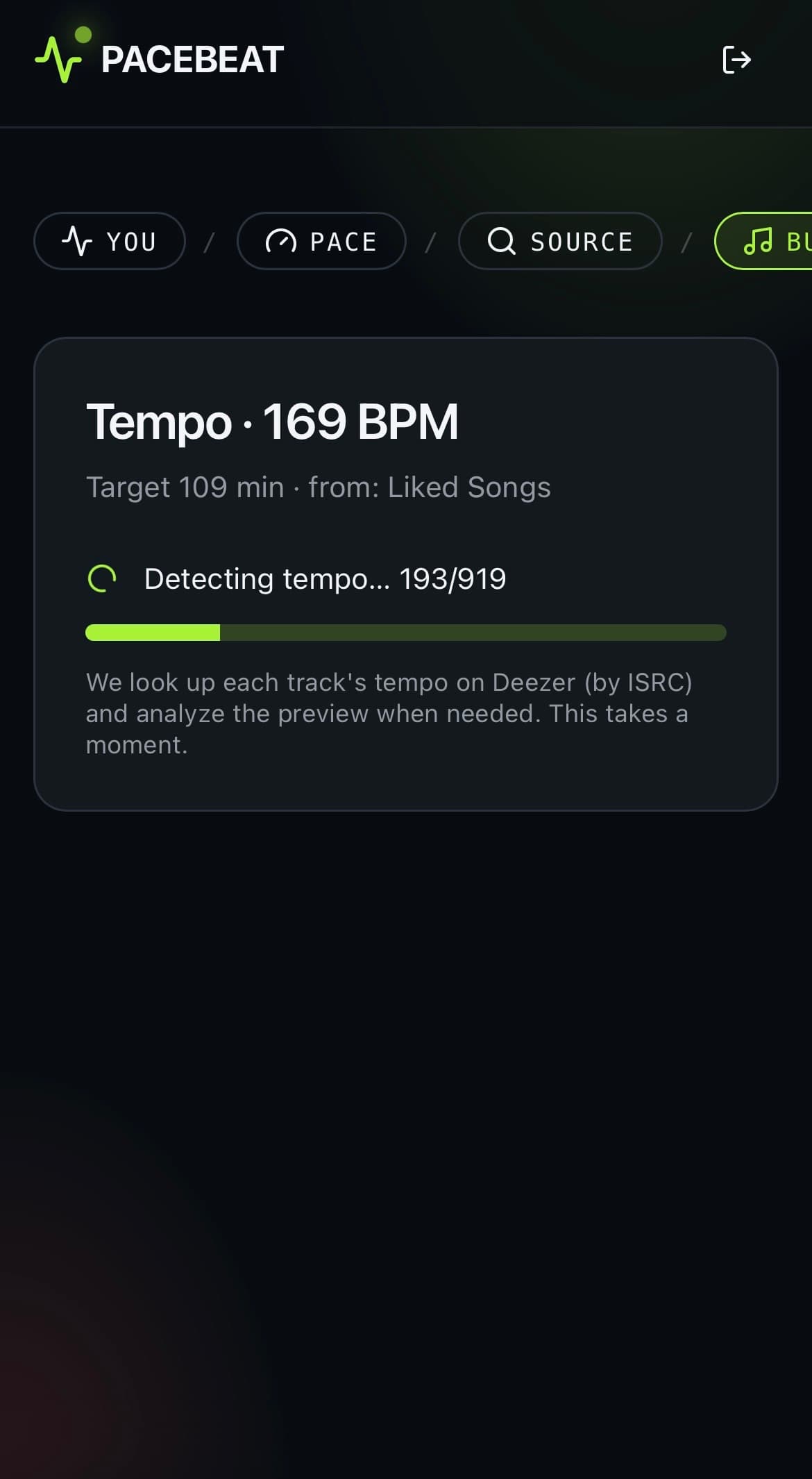 Pacebeat screenshot 3